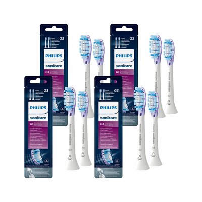Oryginalne końcówki Philips Sonicare G3 HX9052/17 Miękkie włókna (8 szt.) (Zdrowsze dziąsła)