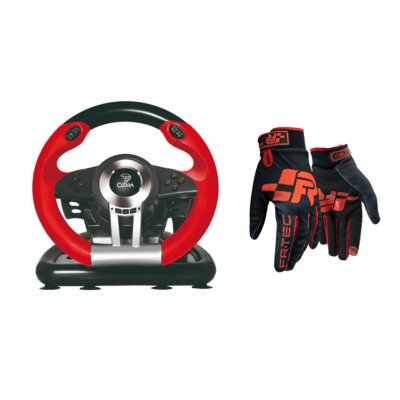 Kierownica COBRA Sepang SW8080 (PC/PS3/PS4/XBOX ONE) + Rękawice do simracingu FR-TEC Pro