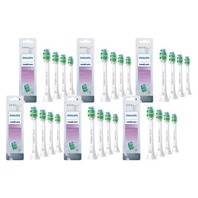 Oryginalne końcówki Philips Sonicare I INTER HX9004/10 Średnio miękkie włókna (24 szt.) (Trudno dostępne miejsca)