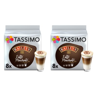 Kapsułki TASSIMO Jacobs Latte Macchiato Baileys do ekspresu Bosch Tassimo (16 szt.)