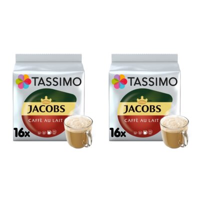 Kapsułki TASSIMO Jacobs Cafe Au Lait do ekspresu Bosch Tassimo (32 szt.)