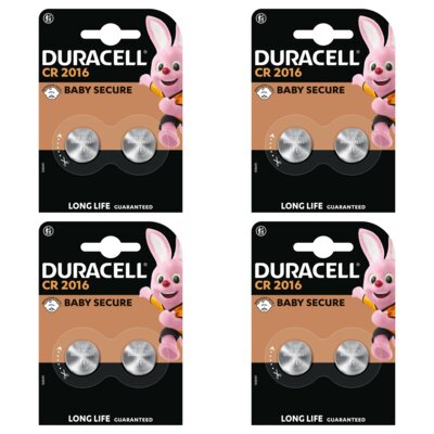Baterie CR2016 DURACELL (8 szt.)