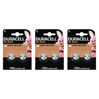Baterie CR2025 DURACELL (6 szt.)