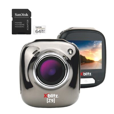 Wideorejestrator XBLITZ Z9 Srebrny + Karta pamięci SANDISK microSDXC 64GB