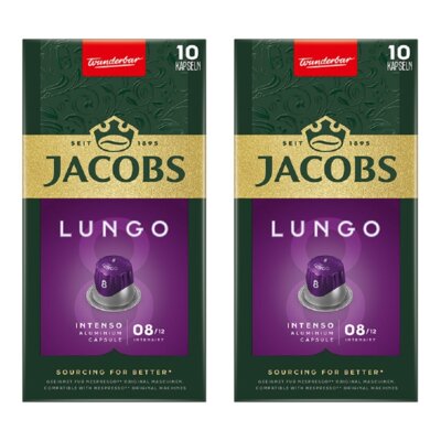 Kapsułki JACOBS Lungo Intenso 8 do ekspresu Nespresso (20 szt.)