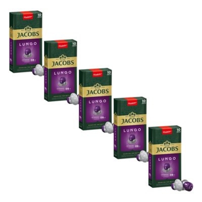 Kapsułki JACOBS Lungo Intenso 8 do ekspresu Nespresso (50 szt.)