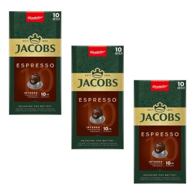 Kapsułki JACOBS Espresso Intenso 10 do ekspresu Nespresso (30 szt.)