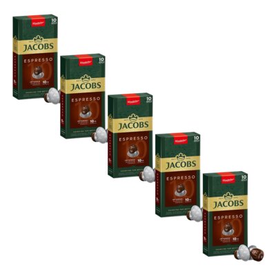 Kapsułki JACOBS Espresso Intenso 10 do ekspresu Nespresso (50 szt.)