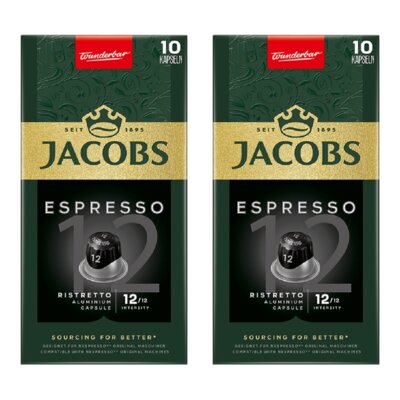 Kapsułki JACOBS Espresso Ristretto 12 do ekspresu Nespresso (20 szt.)