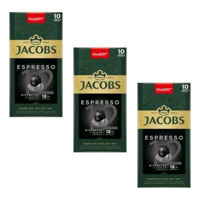 Kapsułki JACOBS Espresso Ristretto 12 do ekspresu Nespresso (30 szt.)