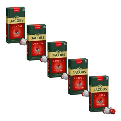 Kapsułki JACOBS Lungo Classico 6 do ekspresu Nespresso (50 szt.)