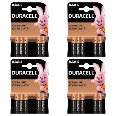 Baterie AAA LR03 DURACELL Basic (20 szt.)