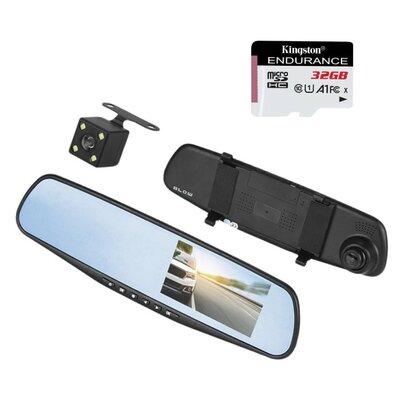 Wideorejestrator BLOW Blackbox DVR F600 + Karta pamięci KINGSTON Endurance microSDHC 32GB