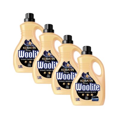 Płyn do prania WOOLITE Keratin Therapy 4 x 1800 ml do czarnych tkanin z keratyną