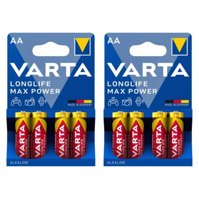 Baterie AA LR6 VARTA Longlife Max Power (8 szt.)