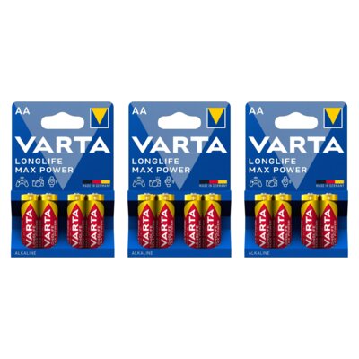 Baterie AA LR6 VARTA Longlife Max Power (12 szt.)