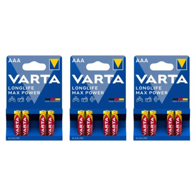 Baterie AAA LR3 VARTA Longlife Max Power (12 szt.)