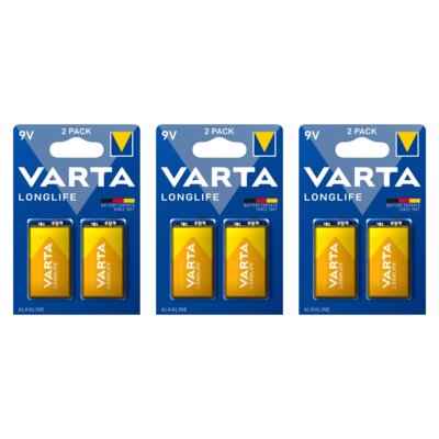 Baterie 6LR61 VARTA Longlife (6 szt.)