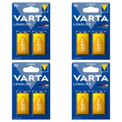 Baterie 6LR61 VARTA Longlife (8 szt.)