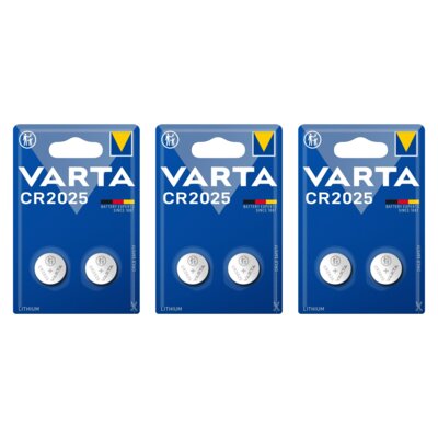 Baterie CR2025 VARTA (6 szt.)