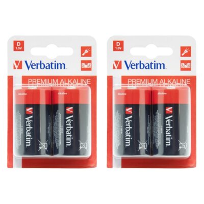 Baterie D LR20 VERBATIM Premium (4 szt.)